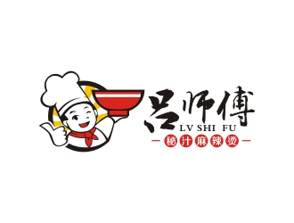 曾翼的呂師傅秘汁麻辣燙logo設計