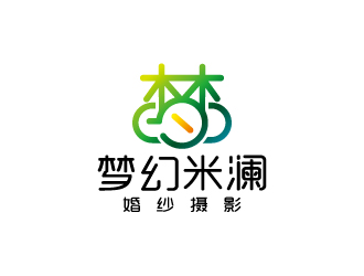 周金進(jìn)的(移動版)夢幻米瀾婚紗攝影l(fā)ogo設(shè)計