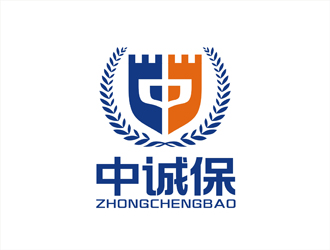 中誠(chéng)保，圖形對(duì)稱logo設(shè)計(jì)