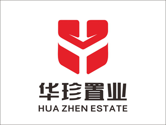 唐國強的中國紅印章房地產(chǎn)標(biāo)志logo設(shè)計