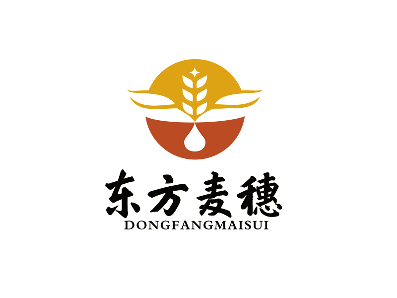 李杰的白酒品牌，東方麥穗logo設(shè)計