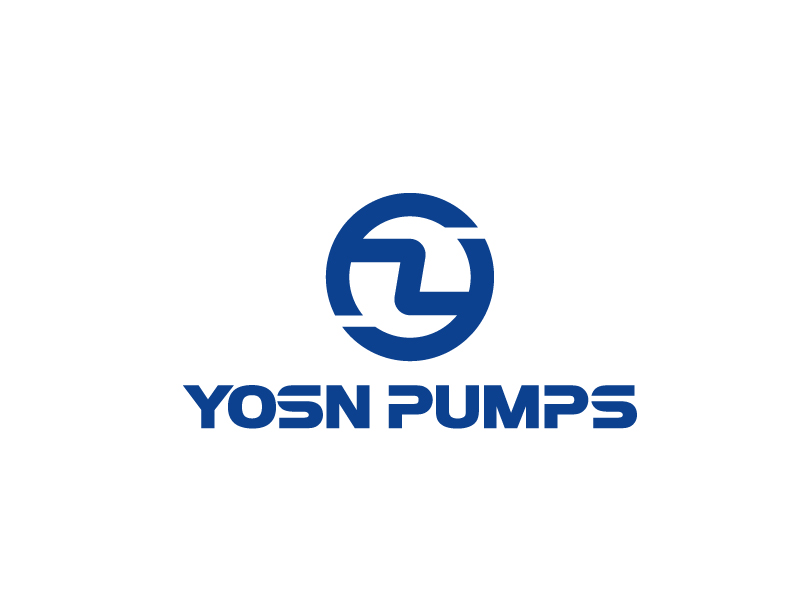 張俊的用YOSN PUMPS字母，涌順泵業(yè)結(jié)合設(shè)計。也可以不用中文logo設(shè)計